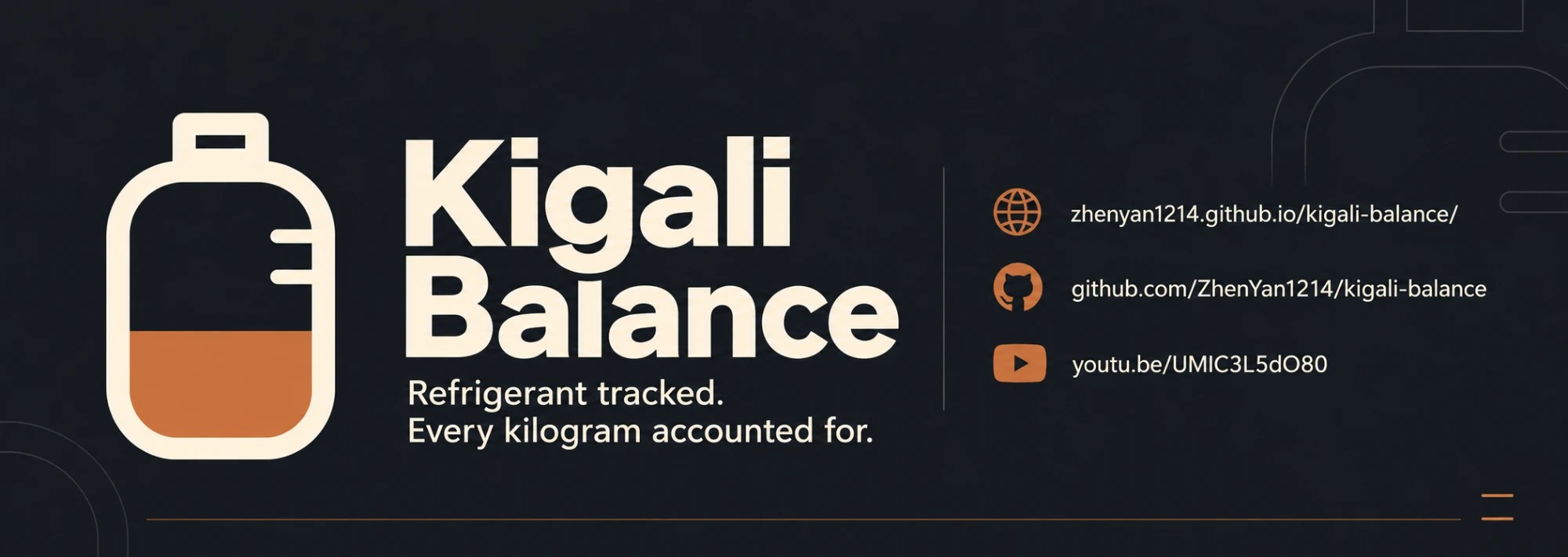 Kigali Balance: refrigerant tracked, every kilogram accounted for